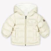 Image 77519049326974 Moncler Mesles Baby Jongens Winterjas In Licht Beige