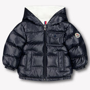 Image 78218411180414 Moncler Mesles Baby Jongens Winterjas In Navy