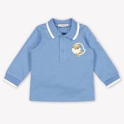 Image 77519067971966 Moncler Baby Jongens Polo In Licht Blauw