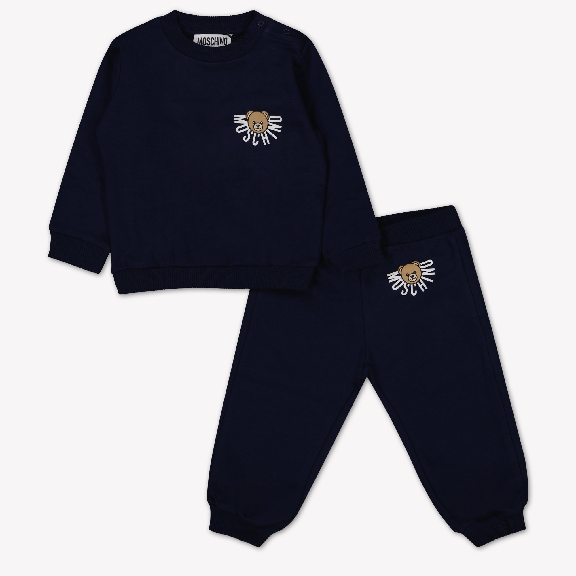 Moschino Baby Boys Jogging Suit In Navy – Superstellar