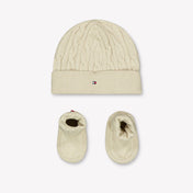 Image 78953952051582 Tommy Hilfiger Baby Unisex Hat in Light Beige