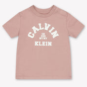 Image 78938322927998 Calvin Klein Baby Unisex T-Shirt In Pink