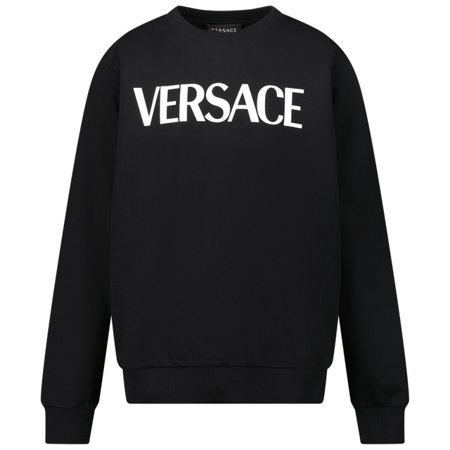 Versace Kids Unisex Sweater Black Versace Kids Unisex Sweater Black