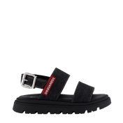 Image 44018378637594 Dsquared2 Kids Girls Sandals Black