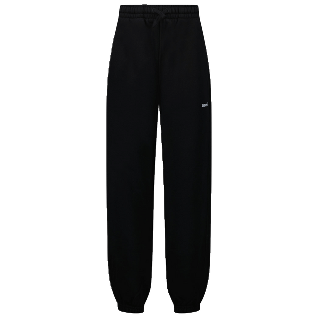 Off-White Kids Unisex Pants Black Off-White Kids Unisex Pants Black