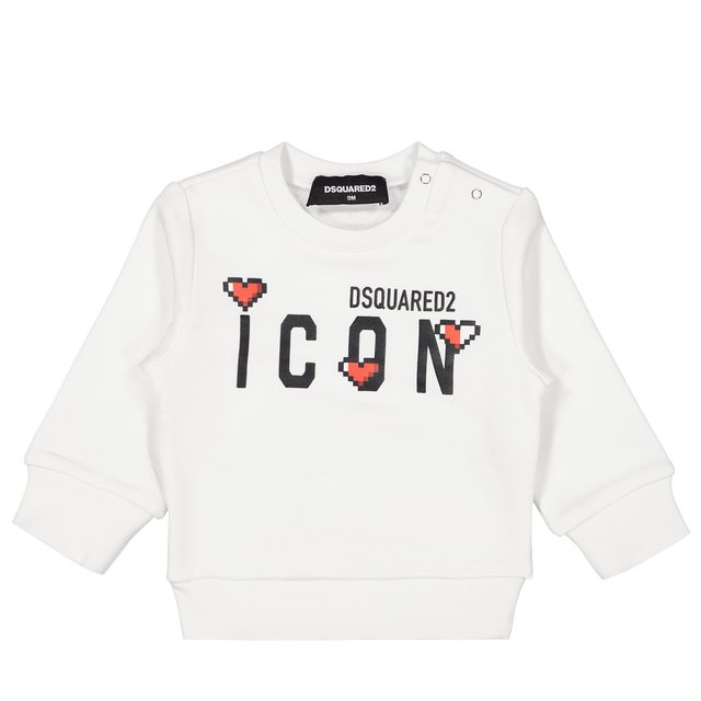 Dsquared2 Baby Girls Sweater White Dsquared2 Baby Girls Sweater White