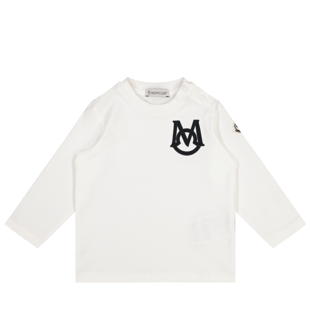 Moncler Baby Boys T-Shirt Off White Moncler Baby Jongens T-Shirt Off White - Superstellar