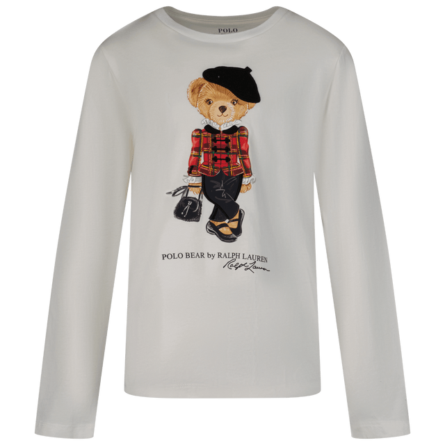 Ralph Lauren Kids Girls T-Shirt White Ralph Lauren Kids Girls T-Shirt White