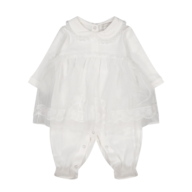 MonnaLisa Baby Girls Bodysuit Off White MonnaLisa Baby Girls Bodysuit Off White