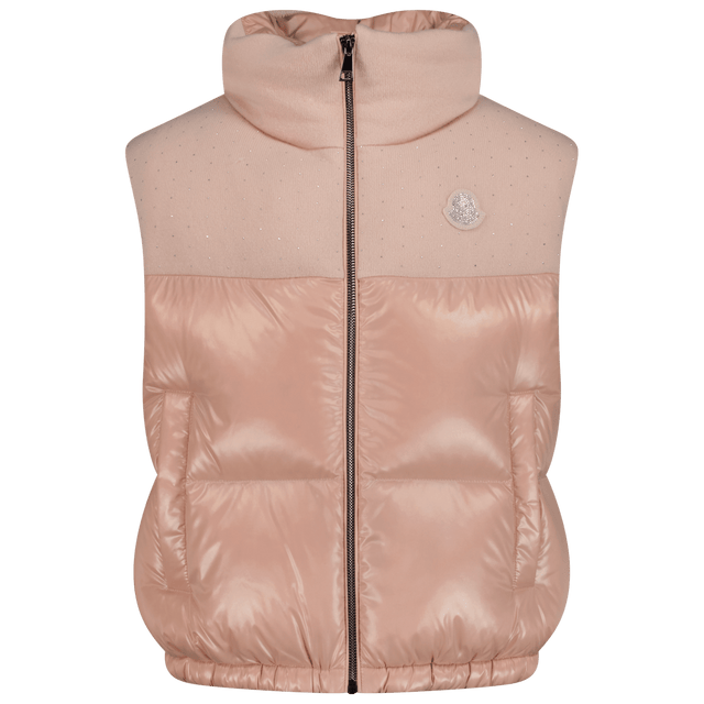 Moncler Kids Girls Bodywarmer Light Pink Moncler Kinder Meisjes Bodywarmer Licht Roze - Superstellar