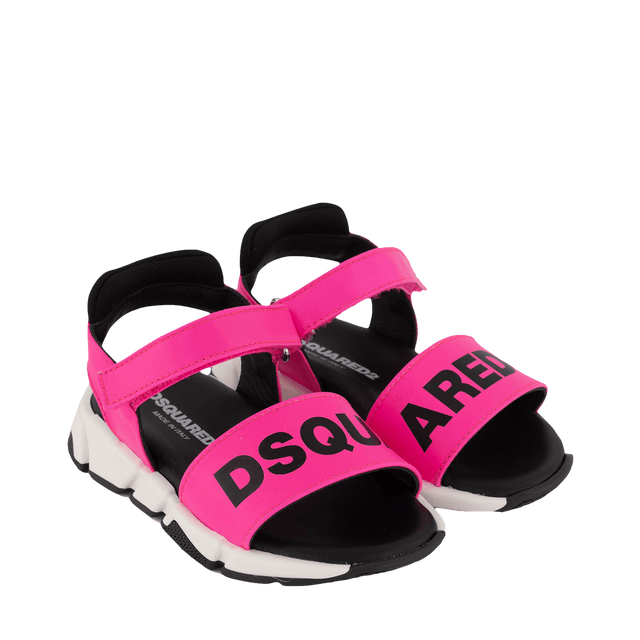 Dsquared2 Kids Unisex sandals Fluoro Pink Dsquared2 Kids Unisex sandals Fluoro Pink