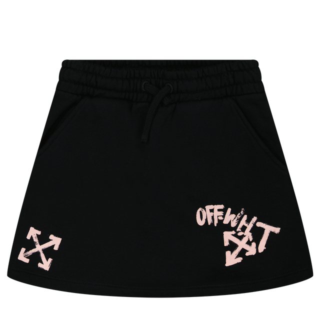 Off-White Kids Girls Skirt Black Off-White Kids Girls Skirt Black