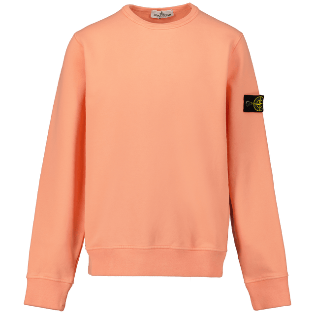 Stone Island Kids Boys Sweater Salmon Stone Island Kinder Jongens Trui Zalm - Superstellar