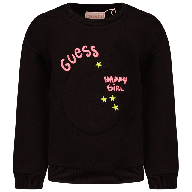 Guess Kids Girls Sweater Black Guess Kids Girls Sweater Black