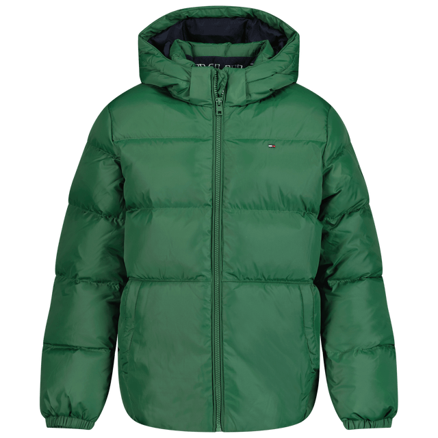 Tommy Hilfiger Kids Boys Coat Green Tommy Hilfiger Kids Boys Coat Green