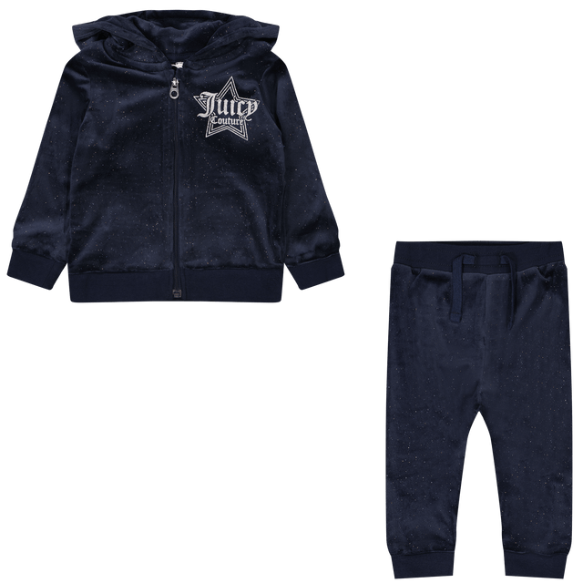 Juicy Couture Baby Girls Jogsuit Navy Juicy Couture Baby Girls Jogsuit Navy