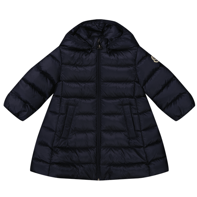 Moncler Baby Girls Coat Navy Moncler Baby Meisjes Jas Navy - Superstellar