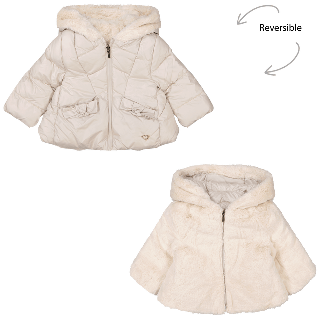 Mayoral Baby Girls Coat Light Beige Mayoral Baby Girls Coat Light Beige