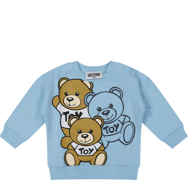 Moschino Baby Boys Sweater Light Blue Moschino Baby Boys Sweater Light Blue
