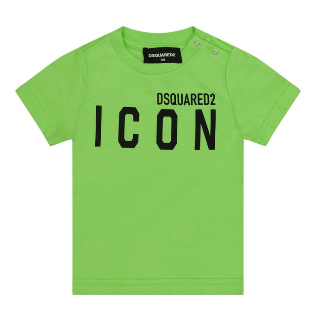 Dsquared2 Baby Unisex T-Shirt Lime Dsquared2 Baby Unisex T-Shirt Lime