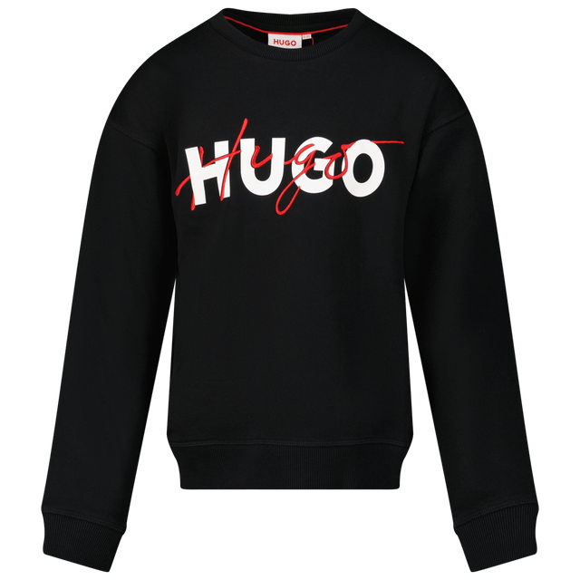 HUGO Kids Boys Sweater Black HUGO Kids Boys Sweater Black