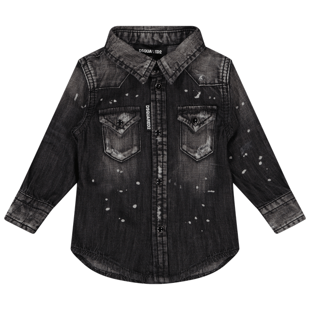 Dsquared2 Baby Unisex Blouse Black Dsquared2 Baby Unisex Blouse Black