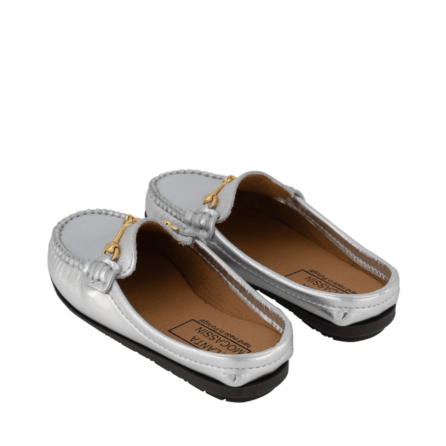 Atlanta Mocassin Kids Girls FlipFlops Silver Atlanta Mocassin Kids Girls FlipFlops Silver