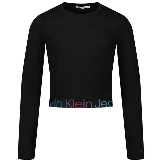 Calvin Klein Kids Girls T-Shirt Black Calvin Klein Kids Girls T-Shirt Black