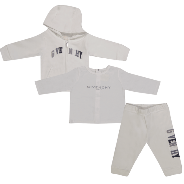 Givenchy Baby Unisex Jogsuit White Givenchy Baby Unisex Jogsuit White
