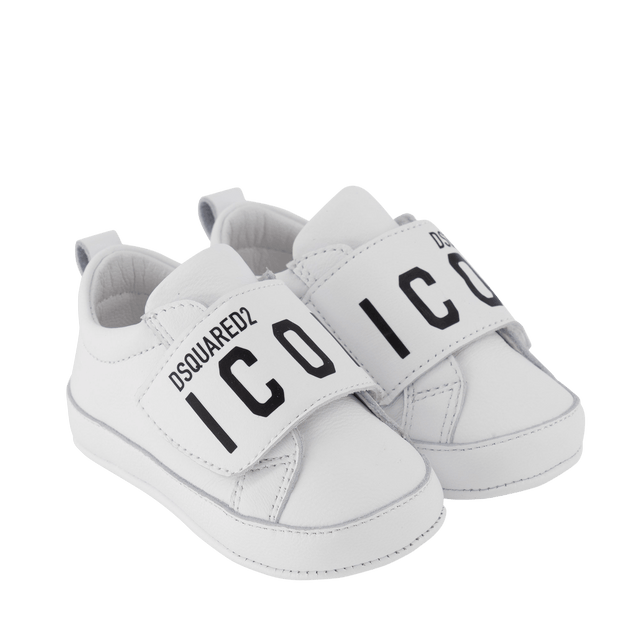 Dsquared2 Baby Unisex Sneakers White Dsquared2 Baby Unisex Sneakers White