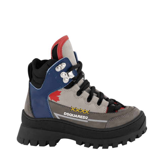 Dsquared2 Kids Unisex Boots Grey Dsquared2 Kids Unisex Boots Grey