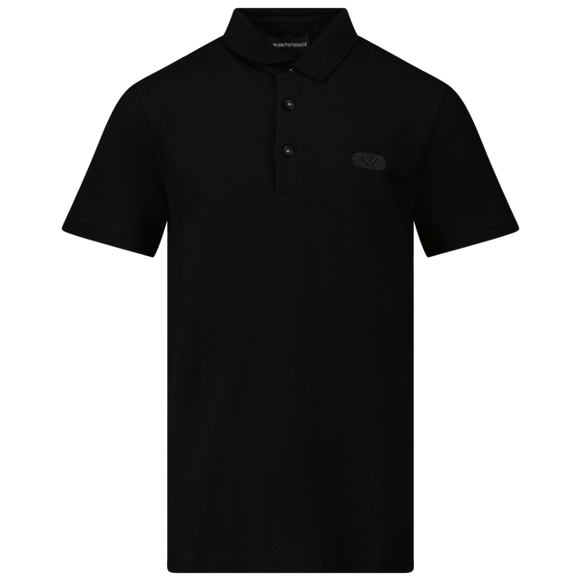 Armani Kids Boys Polo Black Armani Kids Boys Polo Black