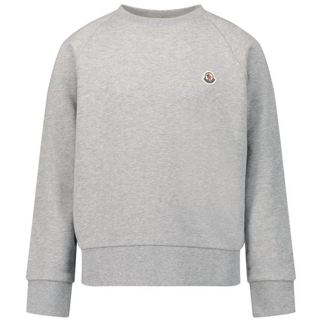 Moncler Kids Boys Sweater Grey Moncler Kinder Jongens Trui Grijs - Superstellar