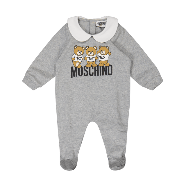 Moschino Baby Unisex Bodysuit Grey Moschino Baby Unisex Bodysuit Grey