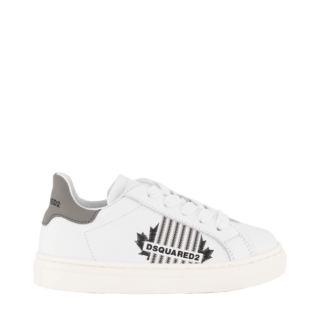 Dsquared2 Kids Unisex Sneakers White Dsquared2 Kids Unisex Sneakers White
