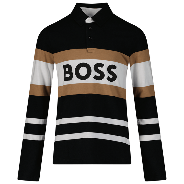 Boss Kids Boys Polo Black Boss Kids Boys Polo Black