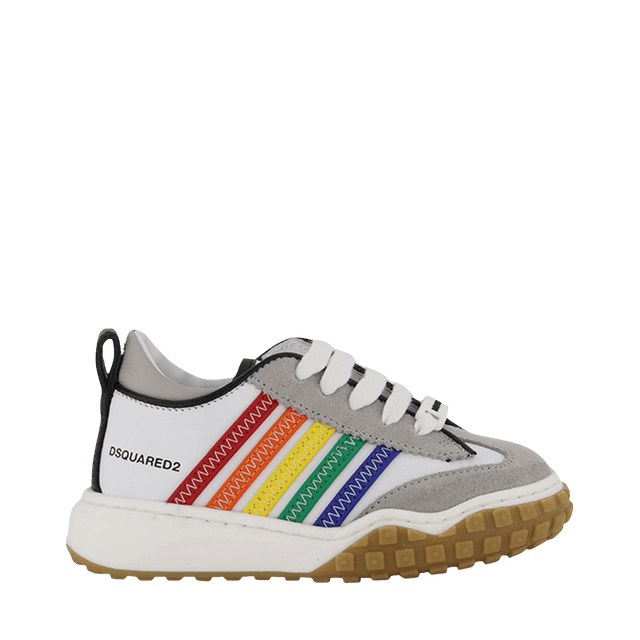 Dsquared2 Kids Unisex Sneakers White Dsquared2 Kids Unisex Sneakers White