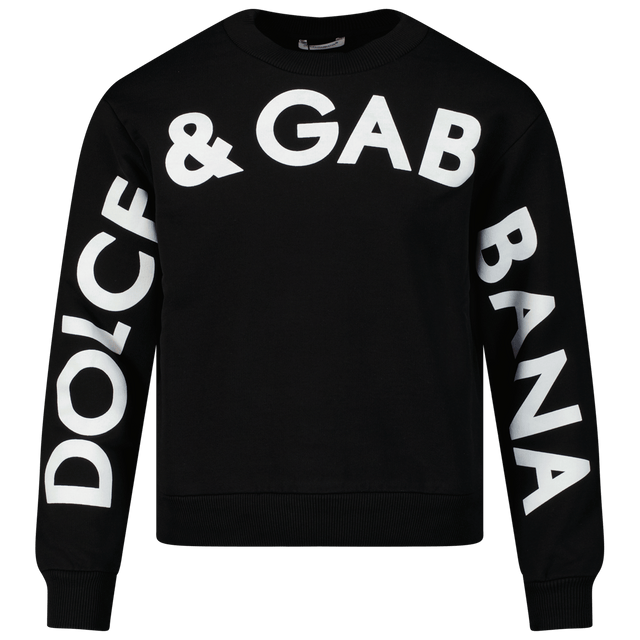 Dolce & Gabbana Kids Boys Sweater Black Dolce & Gabbana Kids Boys Sweater Black