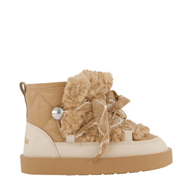 MonnaLisa Kids Girls Snowboots Beige MonnaLisa Kids Girls Snowboots Beige