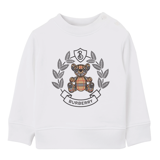 Burberry Baby Boys Sweater White Burberry Baby Boys Sweater White