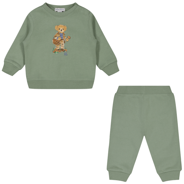 Ralph Lauren Baby Boys Jogsuit Light Green Ralph Lauren Baby Boys Jogsuit Light Green