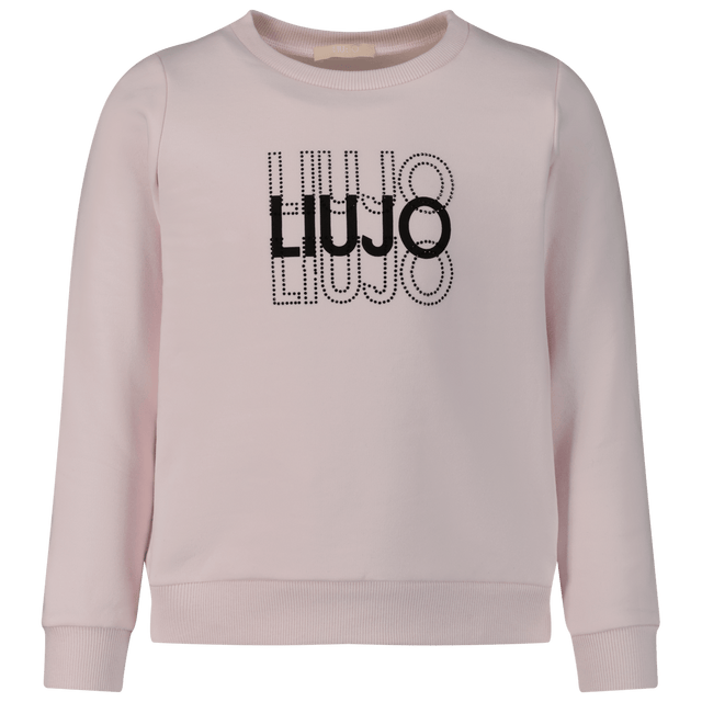 Liu Jo Kids Girls Sweater Light Pink Liu Jo Kids Girls Sweater Light Pink
