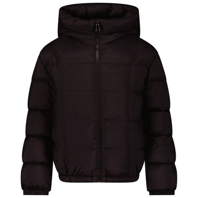 Moncler Kids Girls Coat Black Moncler Kinder Meisjes Jas Zwart - Superstellar