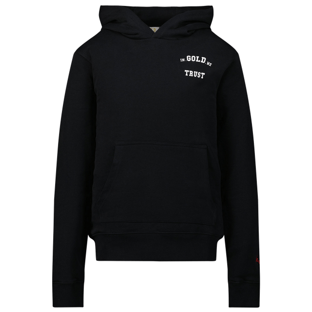 In Gold We Trust Kids Unisex Sweater Black In Gold We Trust Kids Unisex Sweater Black