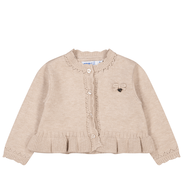 Mayoral Baby Girls Vest Beige Mayoral Baby Girls Vest Beige