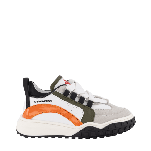 Dsquared2 Kids Unisex Sneakers White Dsquared2 Kids Unisex Sneakers White