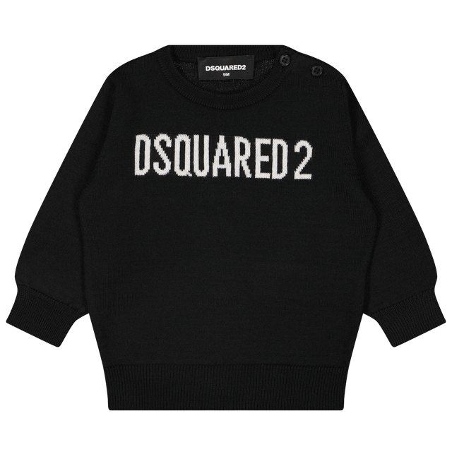Dsquared2 Baby Unisex Sweater Black Dsquared2 Baby Unisex Sweater Black