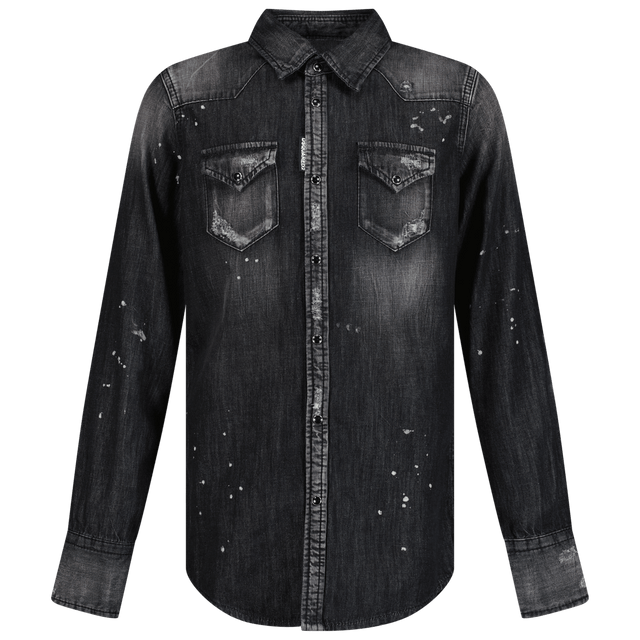 Dsquared2 Kids Boys Blouse Black Dsquared2 Kids Boys Blouse Black