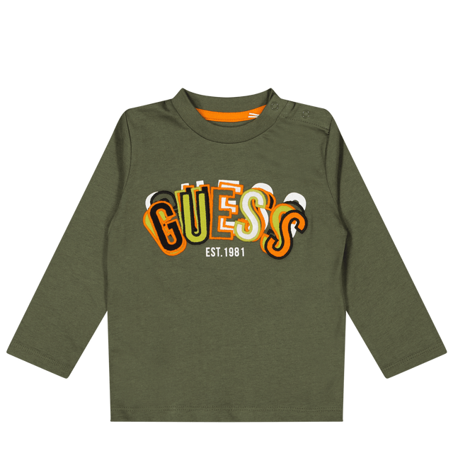 Guess Baby Boys T-Shirt Army Guess Baby Boys T-Shirt Army