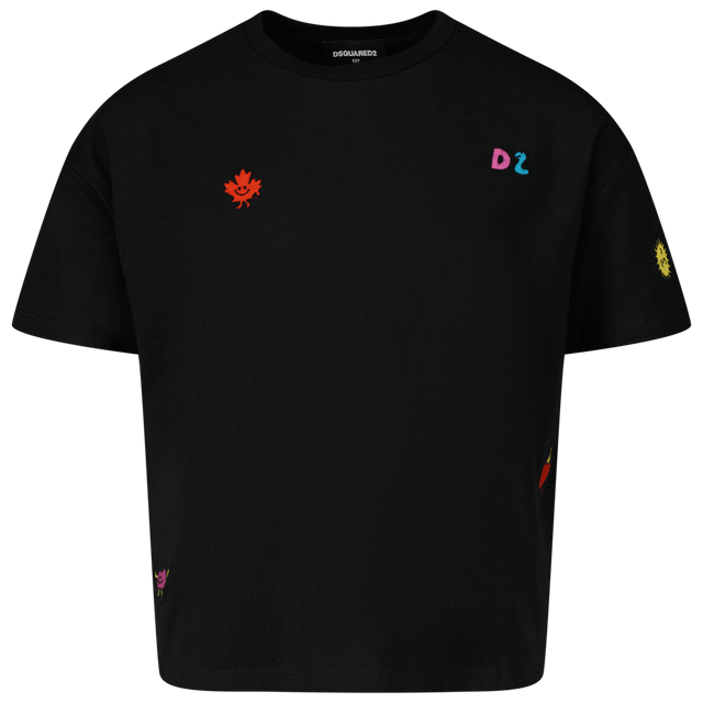 Dsquared2 Kids Girls T-Shirt Black Dsquared2 Kids Girls T-Shirt Black